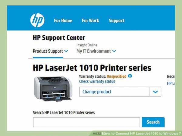 Как подключить принтер hp laserjet 1010 к компьютеру windows 7