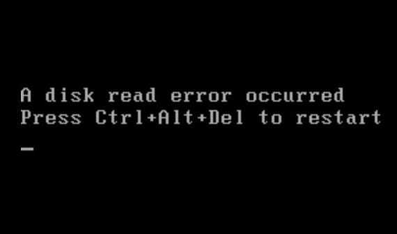A disk read error occurred на ноутбуке что делать