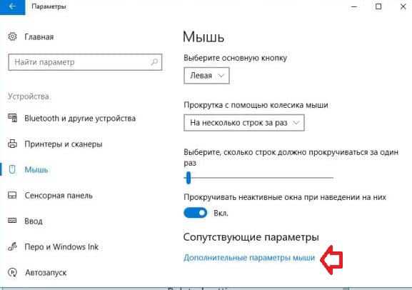 Как поменять мышку на windows 10 радужный